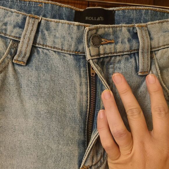 ROLLA'S Relaxo Mens Jeans in Original Stone Size 30x29 - Picture 6 of 12